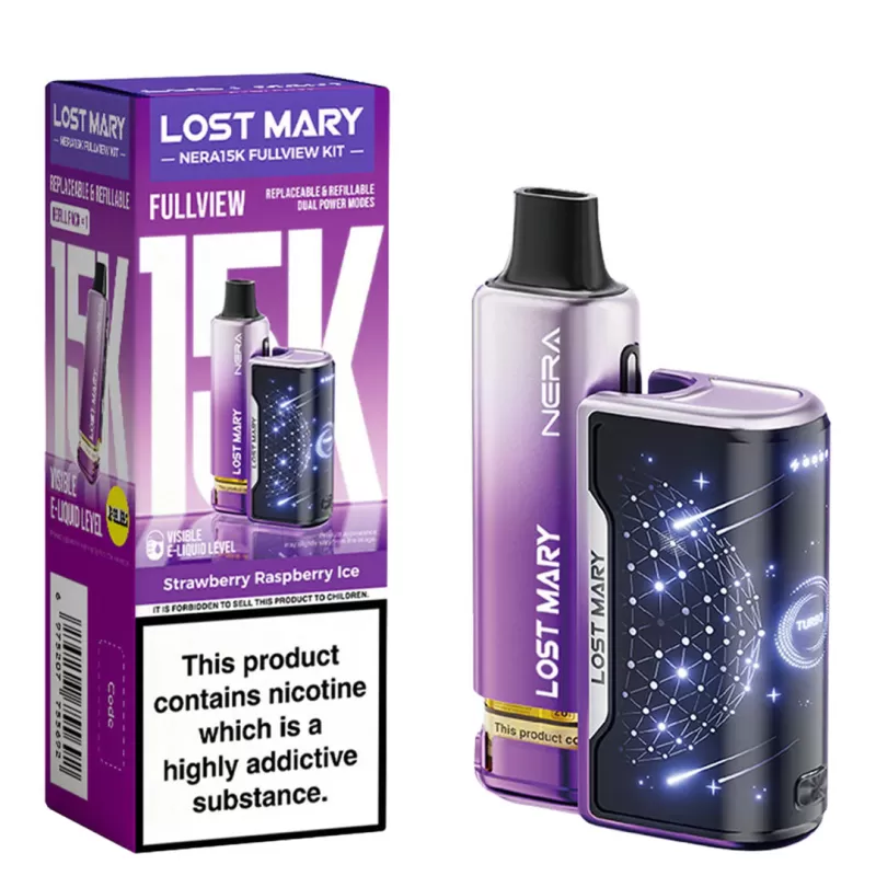Lost Mary NERA 15K Vape KIT - Blue Razz Lemonade