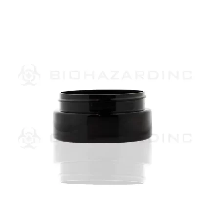 Plastic Jar | Straight Sided Plastic Jars – Black | 70mm – 3oz – 280 Count