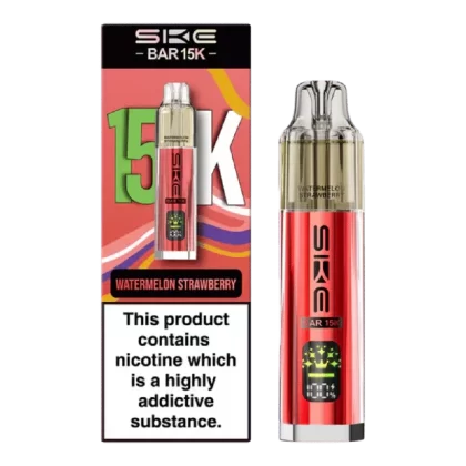 SKE Bar 15K Prefilled Pod Kit Watermelon Strawberry - Nicotine Strength#20mg (C6595E)