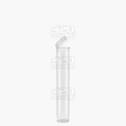 Child Resistant | Pop Top Vape Cartridge Tube | 80mm – Clear – 1000 Count