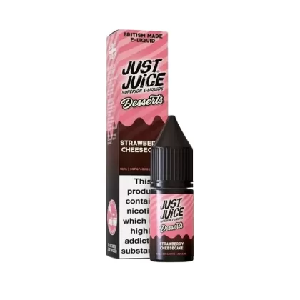 Strawberry Cheesecake Nic Salt E-Liquid by Just Juice Desserts - 20 mg - High Strength