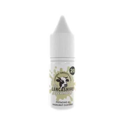 Pistachio & Hazelnut Custard Nic Salt e-Liquid by The Lancashire Creamery - Strength#5mg>10mg>20mg