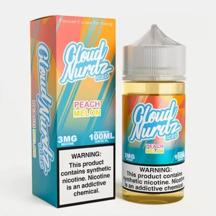 ICED Peach Melon – Cloud Nurdz – 100mL High VG Vape Juice - Uwinvapeaustralia