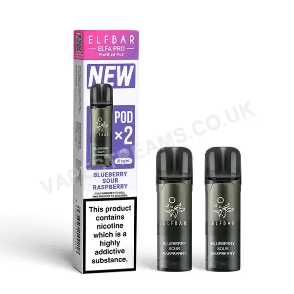 Elf Bar ELFA Pro Blueberry Sour Raspberry Prefilled Pods - Vapestreams Co - Image 2