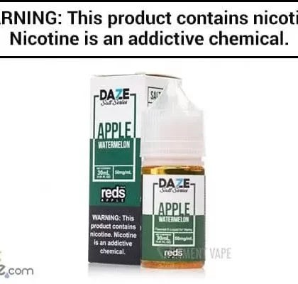 REDS WATERMELON APPLE BY 7 DAZE SYNTHETIC SALT 30ML - Vapejuice