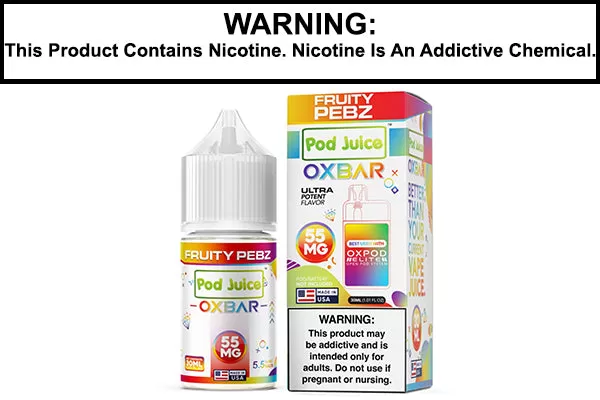 FRUITY PEBZ BY OXBAR X POD JUICE SALT 30ML - Vapejuice