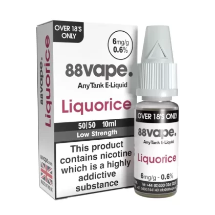 Liquorice E-Liquid Anytank & Original Series by 88vape (10ml) - 6mg