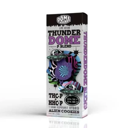 DomeWrecker Thunderdome Disposable 1g - strain#Alien Cookies>Death Star OG>Sour Joker (1AD1A0)