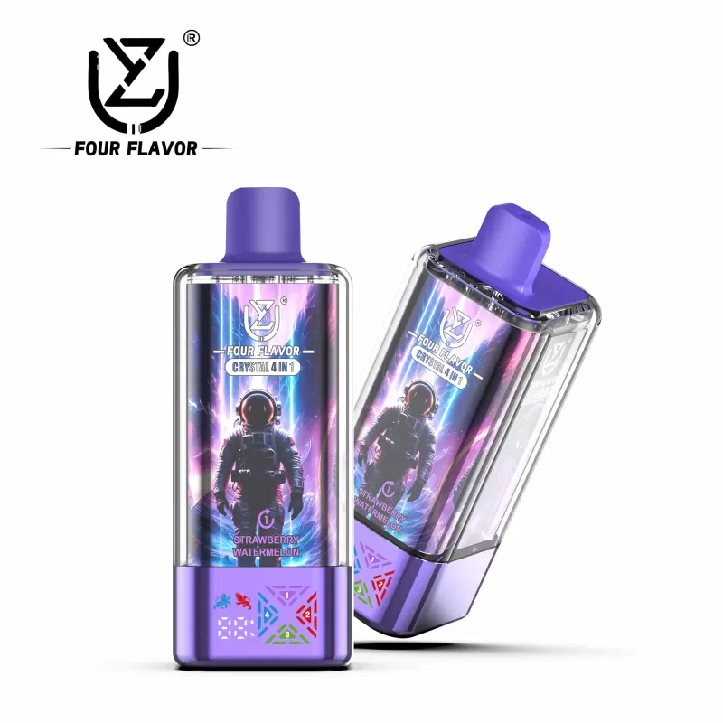 UZY Crystal 4 in 1 100000 – 100K Puffs 650mAh Crystal Design Disposable Vape Wholesale Price - 100000 puffs; Vape Product, Vape Product; Blueberry Ice & Mango Peach Apricot & Kiwi Passion Fr - Image 3