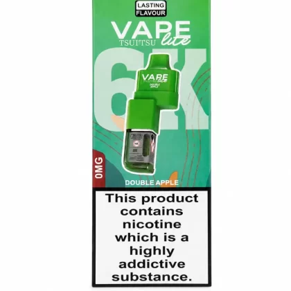 Vape Lite BK6000 Prefilled Pods Nicotine Free - Double Apple