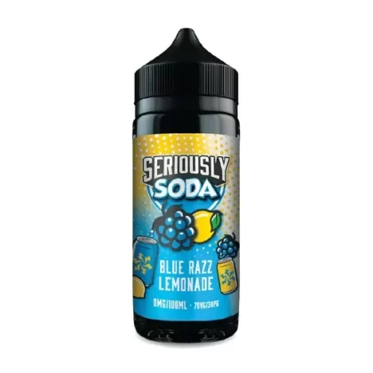 Blue Razz Lemonade 100ml Shortfill E-Liquid by Seriously Soda - Ecigpremium