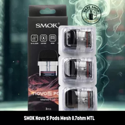 SMOK Novo 5 Pods Mesh 0.7ohm MTL Replacement Pod Cartridge in Dubai - 4.3ml RPM Pods, 4.5ml RPM Nord Pods