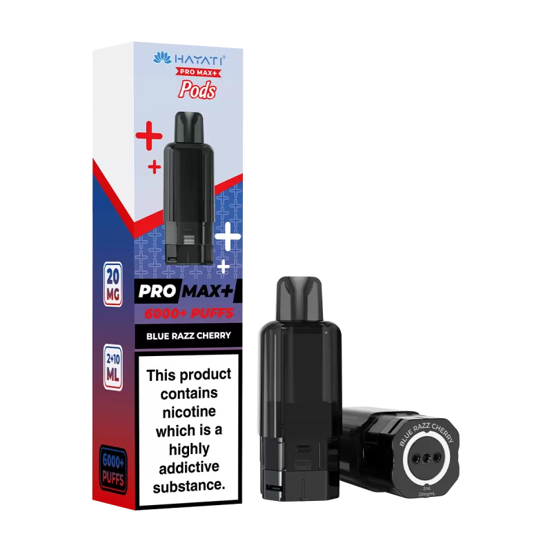 Blue Razz Cherry Hayati Pro Max+ Refill Pack - 5mg - Vape Product