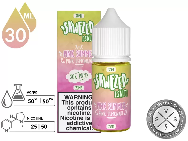 Pink Lemonade SKWEZED SALT 30ml - Image 2