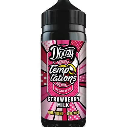 Strawberry Milk Temptations Doozy Vape Co E Liquid 120ml - 3mg