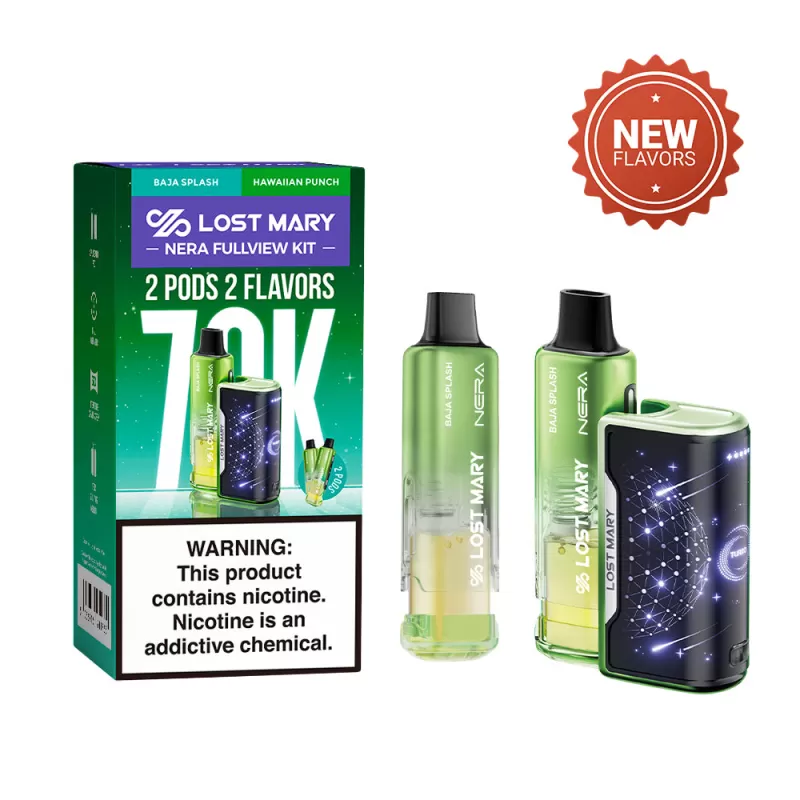 Lost Mary NERA FULLVIEW 70K Disposable KIT - 70,000 Puffs - Blue Razz Ice + Blackberry Blueberry 🆕 - Image 2