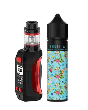 GeekVape Aegis Mini Starter Kit - Stealth Black / Blood Orange Cactus Cooler by Fruitia - Image 3