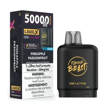 Level X Flavour Beast G2 Ultra – Pineapple Passionfruit Iced