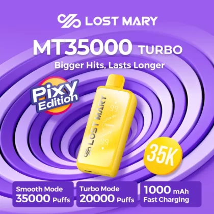 Lost Mary MT35K "Pixy Edition" Disposable Device - 35,000 Puffs - Yellow Pixy