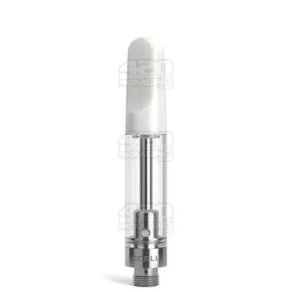 CCELL | TH2-SE Glass Vape Cartridge with White Ceramic Mouthpiece | 1mL – Snap Fit – 100 Count