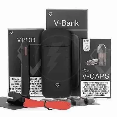VPOD Kit with V-Bank 2500mAh + V-Caps Replacement Pods