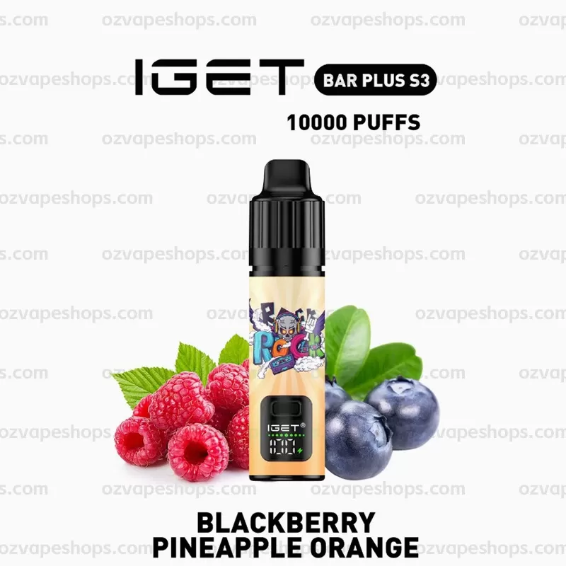 IGET Bar Plus S3 Kit – Blackberry Pineapple Orange - Ozvapeone