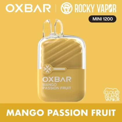 Rocky Vapor Oxbar Mini 1200 Disposable Vape – Mango Passion Fruit