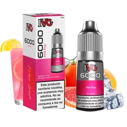 Pink Pop Nic Salt E‑Liquid 10ml – IVG 6000