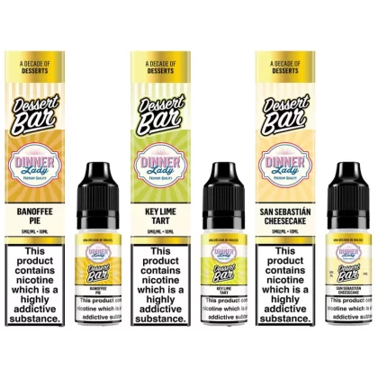 Dinner Lady - Desserts Bar Salts 10ml (5mg) - Salted Caramel Waffle