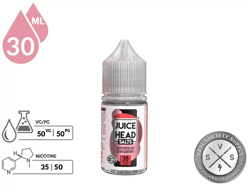 Watermelon Strawberry Juice Head Salts 30ml - Vape Product, Vape Product - Image 2