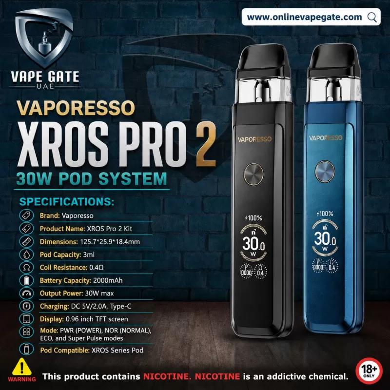 VAPORESSO XROS PRO 2 30W POD SYSTEM 2000mAh