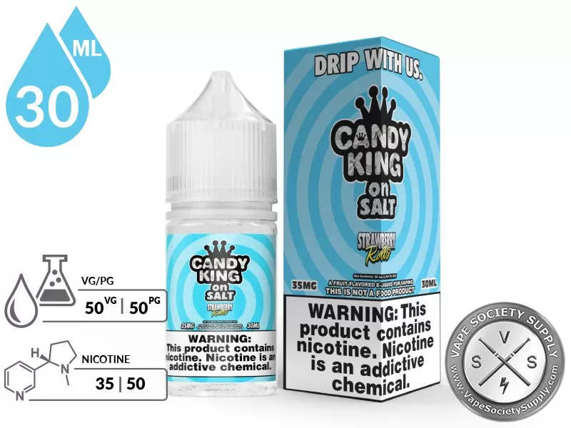 Strawberry Rolls Candy King On Salt 30ml - Image 2