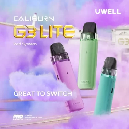 Uwell Caliburn G3 Lite Pod Kit - Pearl White - Skullvaping