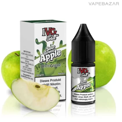 IVG Salt Liquid – Sour Green Apple - 10mg/ml, 20mg/ml
