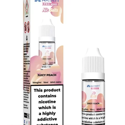 Hayati Pro Max Juicy Peach Nic Salt E-Liquid 10ml - 10mg