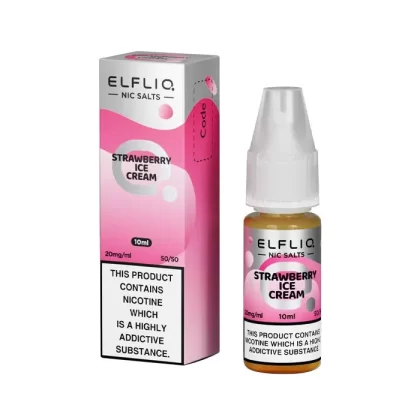 ELFLIQ Strawberry Snoow 10ml Nicotine Salt E-Liquid