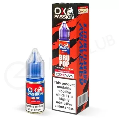Bru Pop Nic Salt E-Liquid by Ox Passion - Ecigpremium