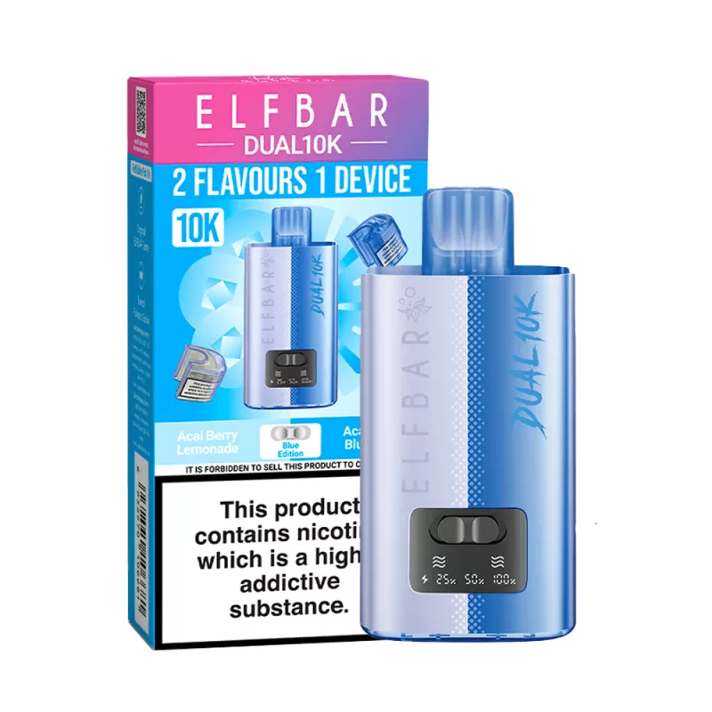 Elf Bar Dual 10K Vape Kit - Blueberry Edition