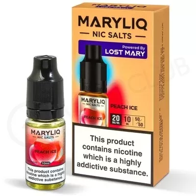 Peach Ice Nic Salt E-Liquid by Lost Mary Maryliq - Ecigpremium