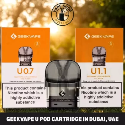 GEEKVAPE U Pods 0.7ohm, 1.1ohm Pod Cartridge 2ml Replacement Pod in Dubai, UAE - Vapeshopdubaiuae
