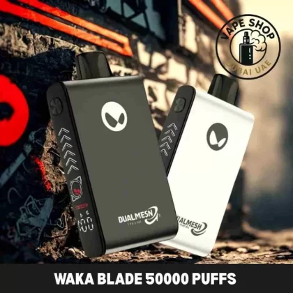 Waka Blade 50000 Puffs Disposable Vape buy in Dubai - Banana Ice, Blue Razz Blackberry