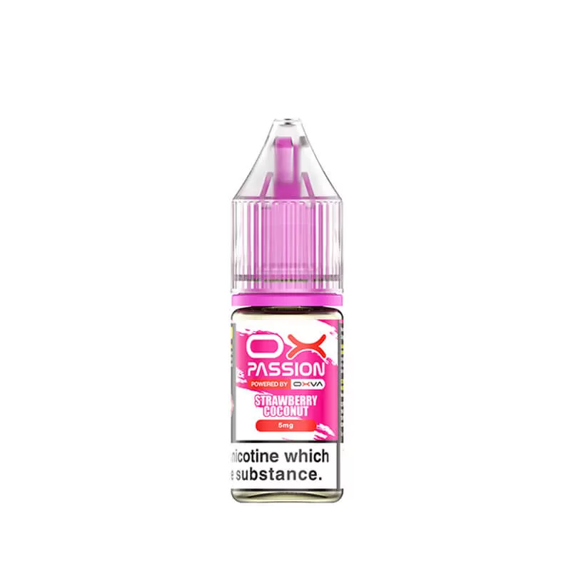 Ox Passion Strawberry Coconut Nic Salts E-Liquid 10ml - 5mg