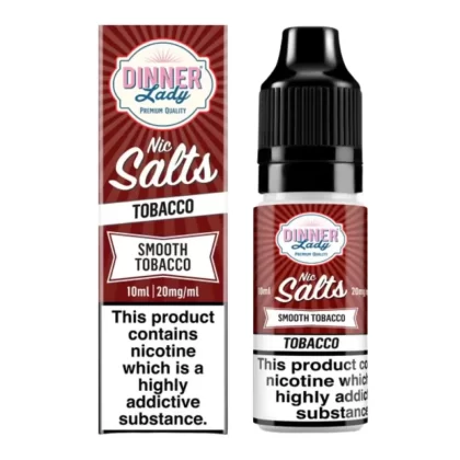 Smooth Tobacco Nic Salt E-Liquid by Dinner Lady (10ml) - 5mg
