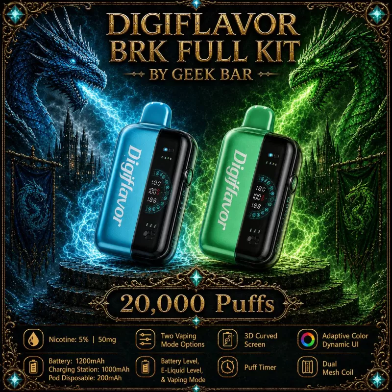 Digiflavor BRK Full Kit - Green Apple Blast (WHT Series)