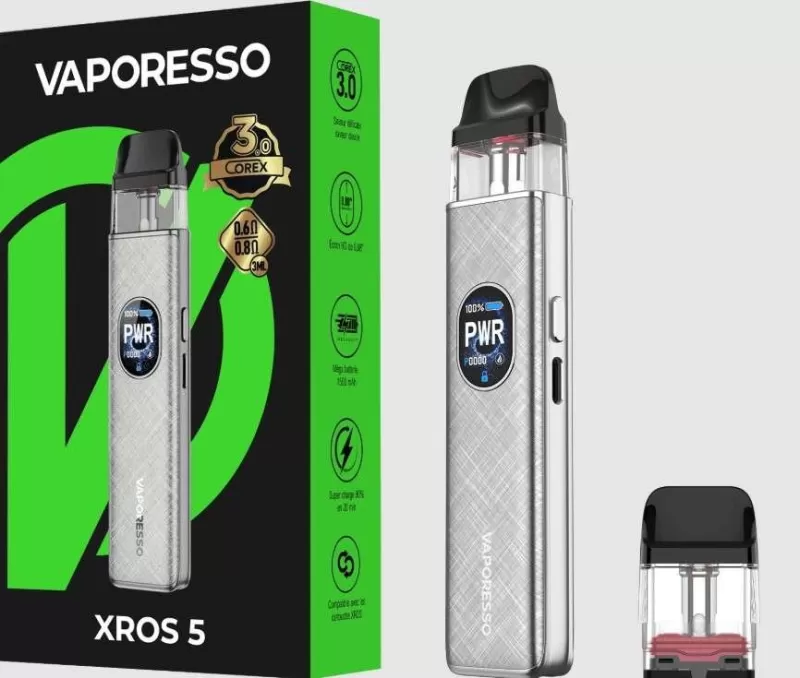 Vaporesso XROS 5 Pod System β Best Vape Kits UAE - Blue Silk, Carbon Stripe