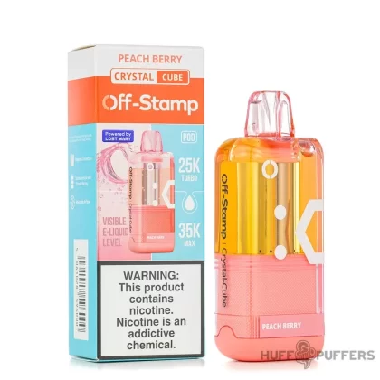 Off-Stamp Crystal Cube Pod 5% Nicotine - Flavor#Black Mint>Blue Razz Grape Ice>Blueberry Apple Cobbler>Coffee>Mountain Berry>Peach Berry>Raspberry Watermelon>Scary Berry>Sour Apple Ice>Tropi