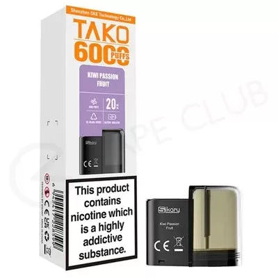 Kiwi Passion Fruit Sikary Tako SP6000 Refill Pack