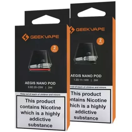 Geekvape Aegis Nano Replacement Pods - 0.6 Ohm, 1.2 Ohm (75F36D)