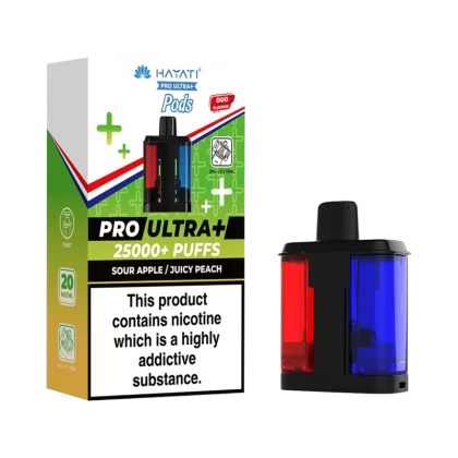 Sour Apple / Juicy Peach Hayati Pro Ultra Plus Refill Pack - Ecigwizard