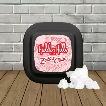 Hidden Hills 2.5G Zatics Club Cryo Cured Diamonds Dabs - flavors#Apples and Banana’s -- Indica>Peach Crescendo -- Sativa>Pressed Blueberry -- Sativa>Lemon Glue -- Indica (484187)